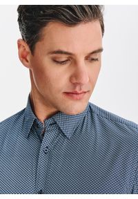 Pako Lorente - PAKO LORENTE – Bawełniana koszula w mikrowzór. Materiał: bawełna. Długość rękawa: długi rękaw. Długość: długie #2