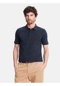 Pierre Cardin Polo C5 21354.2110 Granatowy Regular Fit. Typ kołnierza: polo. Kolor: niebieski. Materiał: bawełna