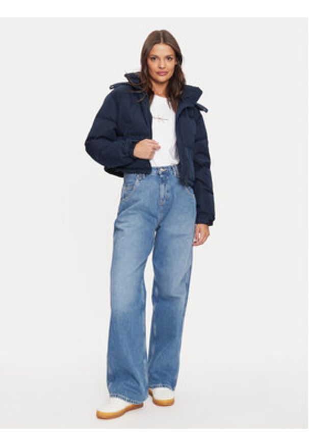 Tommy Jeans Kurtka puchowa Alaska DW0DW19687 Granatowy Regular Fit. Kolor: niebieski. Materiał: syntetyk