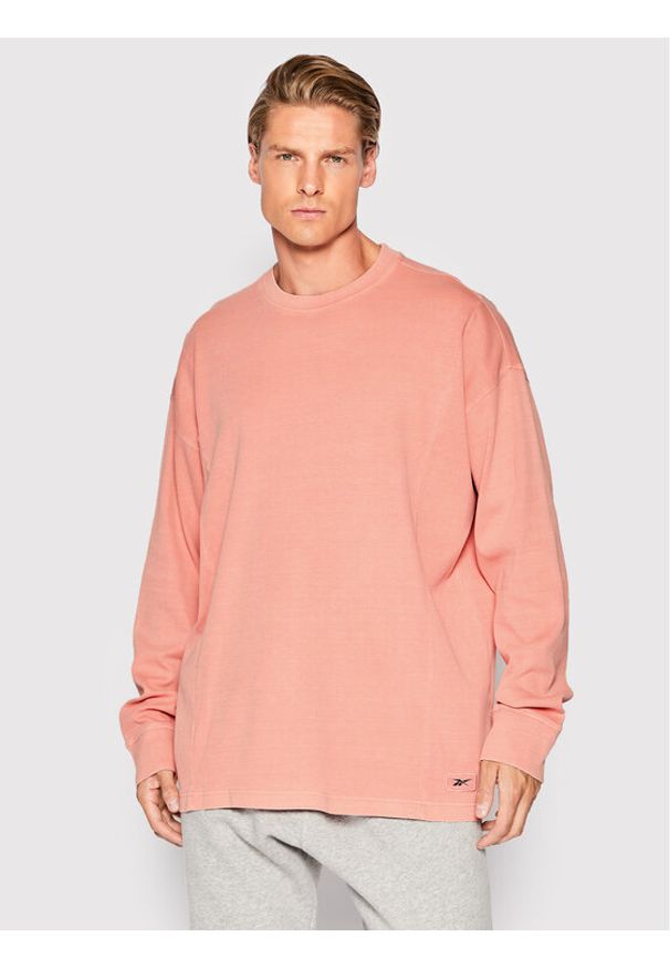 Reebok Bluza Classics Natural Dye HI4633 Różowy Oversize. Kolor: różowy. Materiał: bawełna