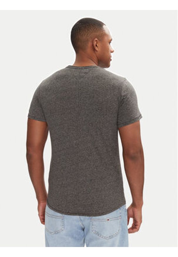 Tommy Jeans T-Shirt Jaspe DM0DM09586 Szary Slim Fit. Kolor: szary. Materiał: syntetyk, bawełna