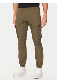 Calvin Klein Jeans Joggery J30J326438 Khaki Skinny Fit. Kolor: brązowy. Materiał: bawełna