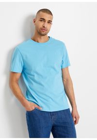 bonprix - T-shirt (3 szt.). Kolor: niebieski. Materiał: jersey