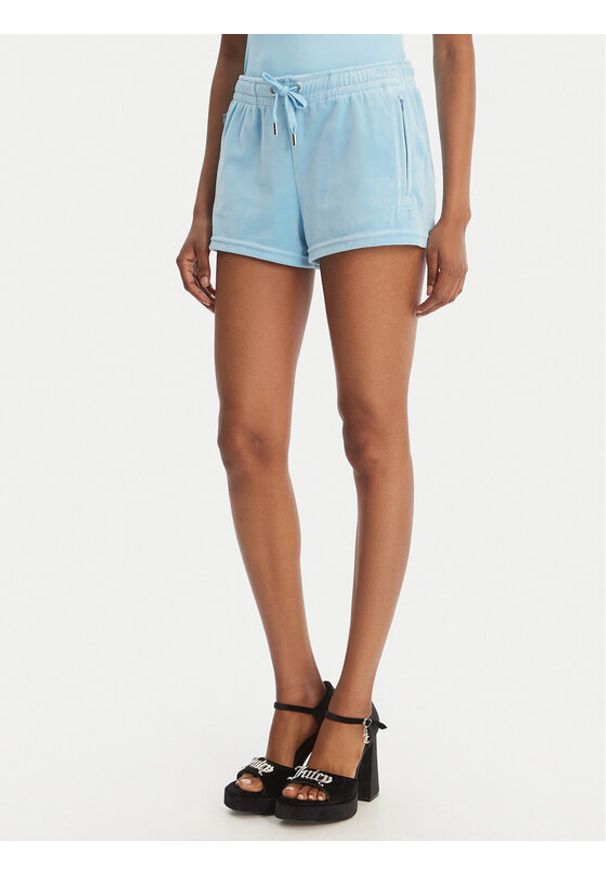 Juicy Couture Szorty sportowe Tamia JCWHS126305 Błękitny Regular Fit. Kolor: niebieski. Materiał: syntetyk