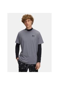 Koszulka Under Armour Logo Emb Heavyweight. Kolor: szary. Sport: fitness #1