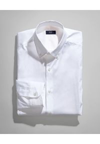 FAY - Biała koszula Strech. Kolor: biały. Materiał: bawełna, tkanina. Długość rękawa: długi rękaw. Długość: długie. Wzór: aplikacja #3