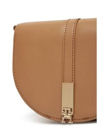 TOMMY HILFIGER - Tommy Hilfiger Torebka Heritage Saddle Bag AW0AW17164 Brązowy. Kolor: brązowy. Materiał: skórzane #6