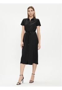 Calvin Klein Sukienka koszulowa K20K206657 Czarny Regular Fit. Kolor: czarny. Materiał: syntetyk. Typ sukienki: koszulowe