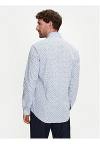 Calvin Klein Koszula K10K113168 Niebieski Slim Fit. Kolor: niebieski. Materiał: bawełna