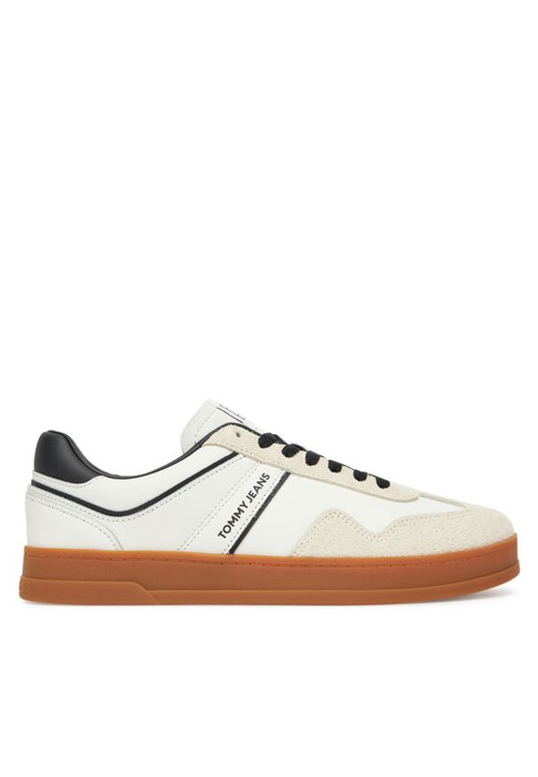Tommy Jeans Sneakersy The Greenwich Leather EM0EM01587 Écru. Materiał: skóra