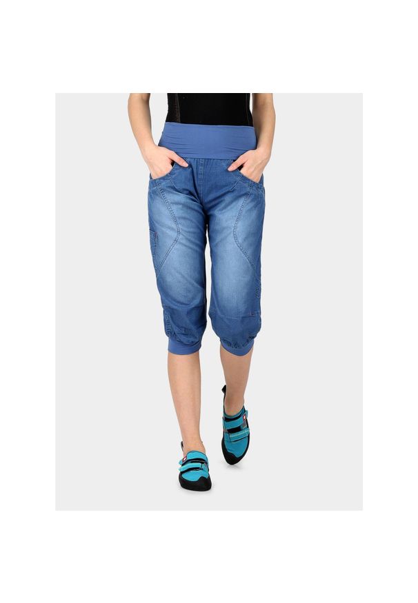 OCUN - Spodenki wspinaczkowe damskie Ocun Noya Short Jeans. Kolor: niebieski. Materiał: jeans
