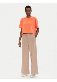 Under Armour T-Shirt Rival Wash 1389724 Pomarańczowy Loose Fit. Kolor: pomarańczowy. Materiał: bawełna #4