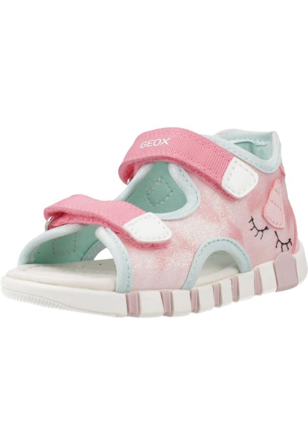 Geox - Sandały GEOX B SANDAL IUPIDOO GIR Rose. Kolor: różowy. Materiał: tkanina. Sezon: lato