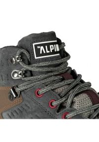 Buty trekkingowe Alpinus Gobi W JS43555 szare. Wysokość cholewki: przed kolano. Zapięcie: sznurówki. Kolor: szary. Materiał: guma. Szerokość cholewki: normalna. Styl: wakacyjny #8