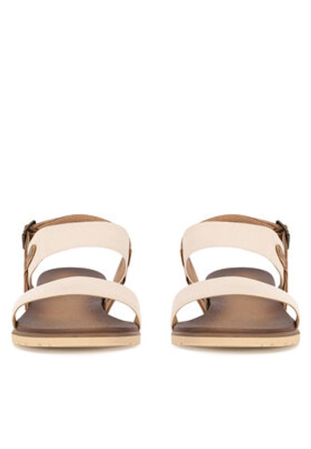 Clara Barson Sandały WS6262-10 Beżowy. Kolor: beżowy. Materiał: materiał