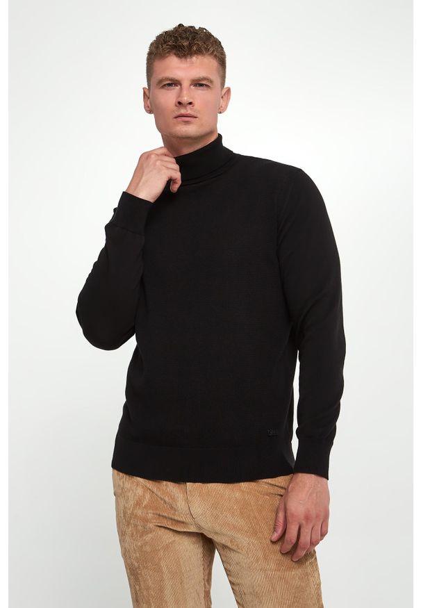 Karl Lagerfeld - Golf męski KARL LAGERFELD. Typ kołnierza: golf