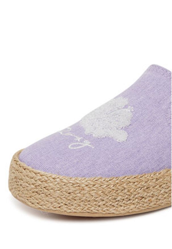 Roxy Espadryle CSS20547-02 Fioletowy. Kolor: fioletowy. Materiał: materiał