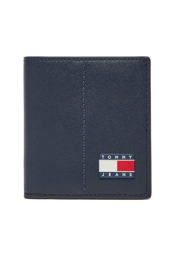 Tommy Jeans Duży Portfel Męski Tjm Heritage Leather Cc & Coin AM0AM13408 Granatowy. Kolor: niebieski. Materiał: skóra