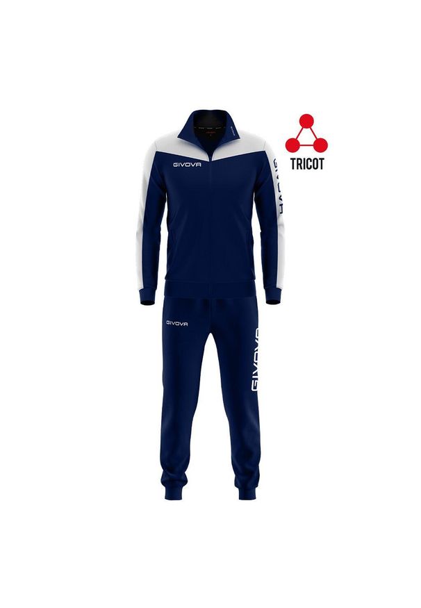 Damski dres Givova Roma. Kolor: niebieski, wielokolorowy, biały. Materiał: dresówka. Sport: piłka nożna