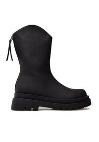 DeeZee Botki WS2601-01 Czarny. Kolor: czarny. Materiał: skóra #4