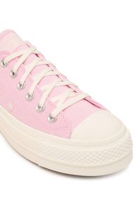 Converse Trampki Chuck Taylor All Star Lift Platform Beads A16108C Różowy. Kolor: różowy. Materiał: materiał. Obcas: na platformie #6
