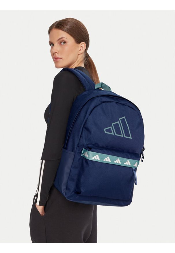Adidas - adidas Plecak adidas Classic Tape JW1543 Niebieski. Kolor: niebieski. Materiał: materiał