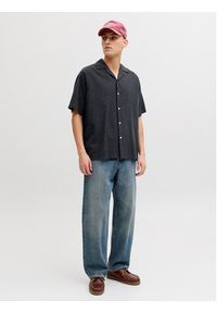 Jack & Jones Koszula Breeze 12288594 Czarny Relaxed Fit. Kolor: czarny. Materiał: bawełna #3