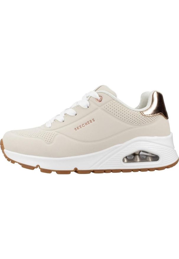 skechers - Tenisówki Skechers Model Uno Gen1 Kolor Beżowy. Kolor: beżowy. Materiał: syntetyk, tkanina. Model: Skechers Sport. Sport: turystyka piesza