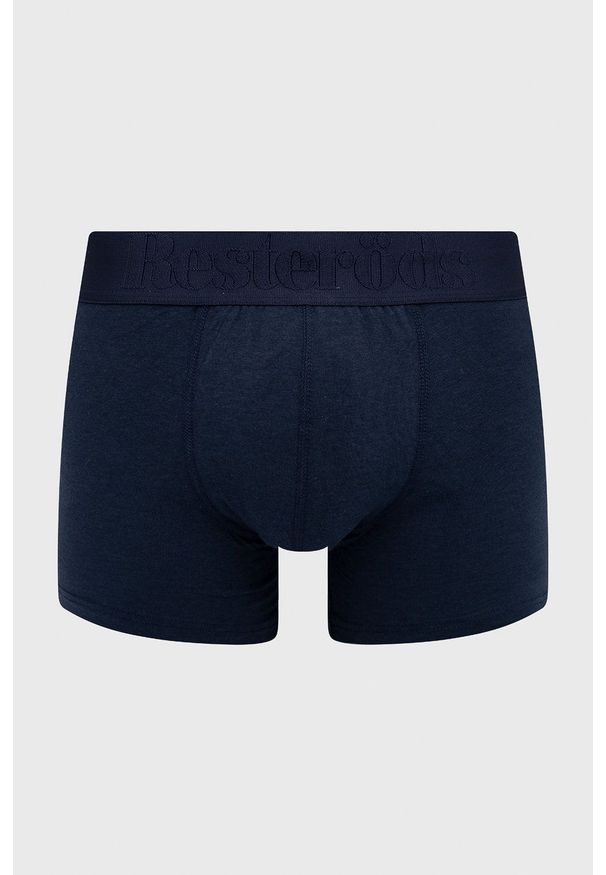 Resteröds Bokserki (3-pack) męskie kolor granatowy. Kolor: niebieski. Materiał: włókno, bawełna