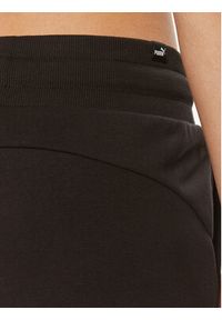 Puma Spodnie dresowe Ess+ Script 679350 Czarny Regular Fit. Kolor: czarny. Materiał: syntetyk