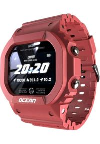 Smartwatch Lokmat Ocean Czerwony. Rodzaj zegarka: smartwatch. Kolor: czerwony #1