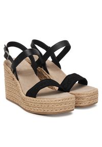Calvin Klein Espadryle Wedge Espad 70 Webbing Lth HW0HW02901 Czarny. Kolor: czarny. Materiał: skóra #4
