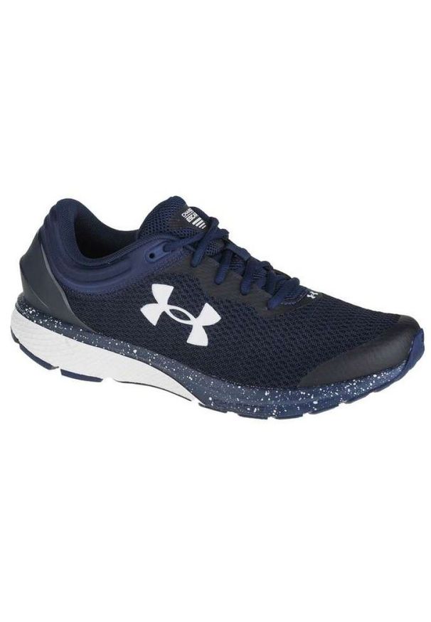 Buty Under Armour Charged Escape 3 Bl M 3024912-400 granatowe. Okazja: na co dzień. Zapięcie: sznurówki. Kolor: niebieski. Materiał: materiał. Szerokość cholewki: normalna. Sport: fitness