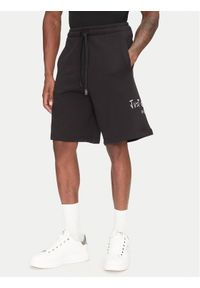 Just Cavalli Szorty sportowe 78OADT07 Czarny Regular Fit. Kolor: czarny. Materiał: bawełna. Styl: sportowy