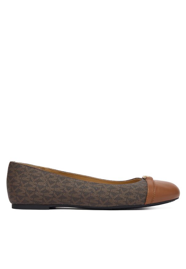 MICHAEL Michael Kors Baleriny Mandy Flat 40F5MAFP1L Brązowy. Kolor: brązowy. Materiał: skóra