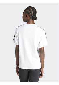 Adidas - adidas T-Shirt 3-Stripes IR8051 Biały Regular Fit. Kolor: biały. Materiał: bawełna #4