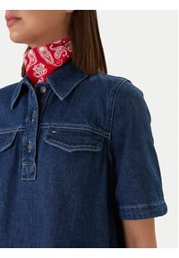 Tommy Jeans Sukienka jeansowa DW0DW22989 Granatowy Regular Fit. Kolor: niebieski. Materiał: bawełna #5