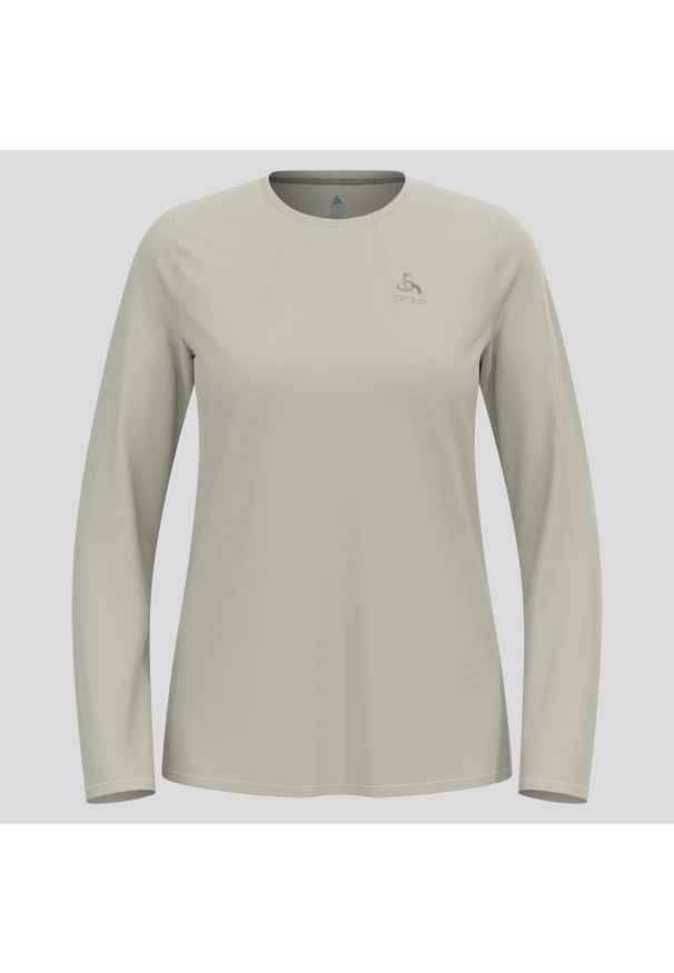 Koszulka z długim rękawem damska Odlo ZEROWEIGHT CHILL-TEC T-shirt crew neck. Kolor: biały. Długość rękawa: długi rękaw. Długość: długie. Sport: bieganie