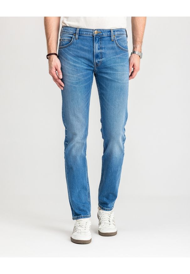 Lee - LEE MĘSKIE SPODNIE RIDER INDIGO VINTAGE 112346321 L701015994. Okazja: na co dzień. Styl: vintage