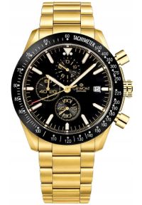 Zegarek Giewont Zegarek Męski Chronograph Sapphire Złoto Czarny GW8720-B4. Kolor: złoty, wielokolorowy, czarny #1