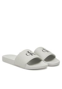 Calvin Klein Jeans Klapki Slide Monogram Cv YM0YM01271 Szary. Kolor: szary. Materiał: materiał #6