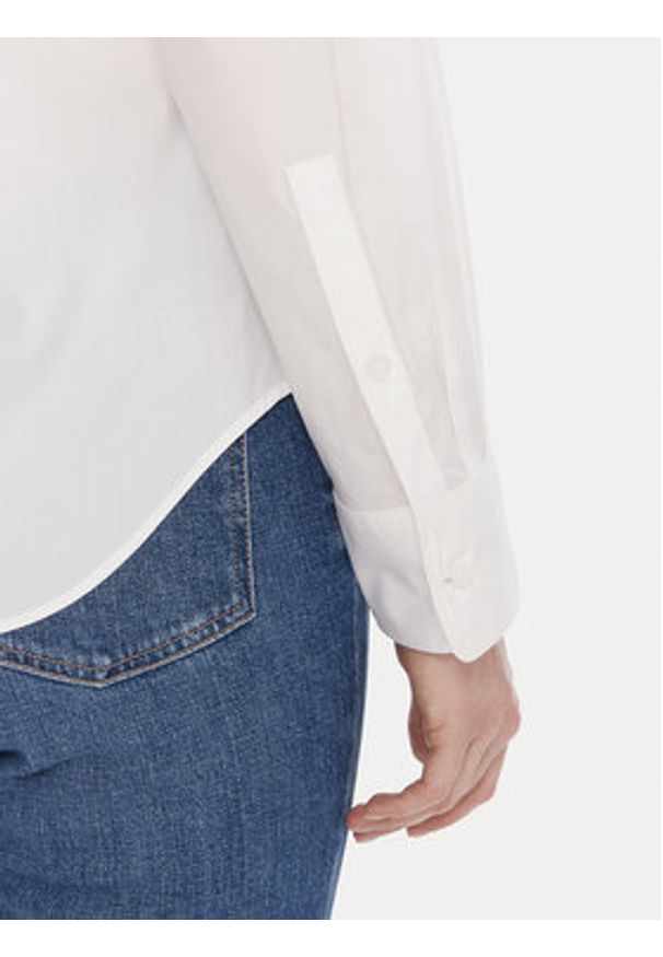TOMMY HILFIGER - Tommy Hilfiger Koszula WW0WW47169 Biały Regular Fit. Kolor: biały. Materiał: bawełna