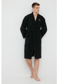 Karl Lagerfeld szlafrok 220M2185.61 kolor czarny. Kolor: czarny. Materiał: bawełna, materiał #4