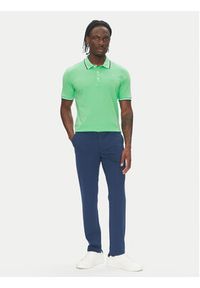Lindbergh Polo 30-404010 Zielony Relaxed Fit. Typ kołnierza: polo. Kolor: zielony. Materiał: bawełna #5