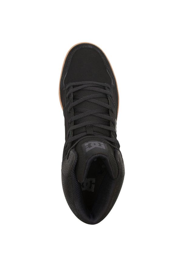 Buty DC Shoes Cure Hi Top, Mężczyźni. Kolor: czarny. Materiał: materiał, zamsz