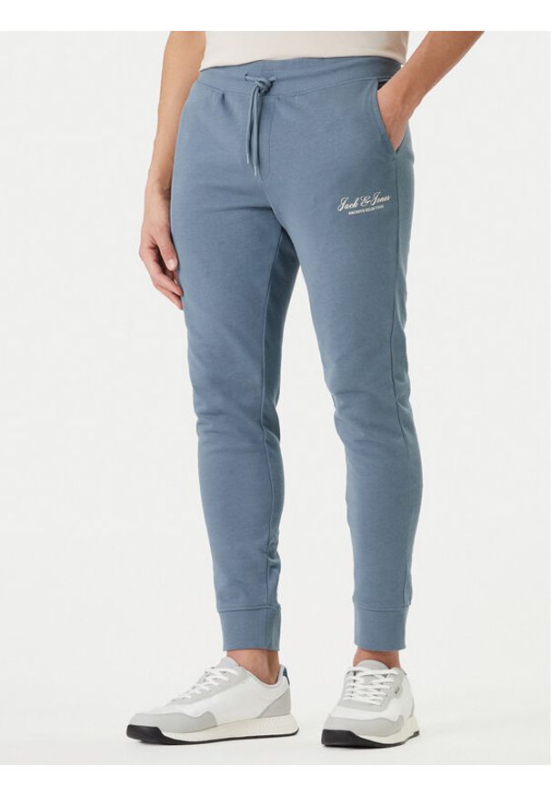 Jack & Jones Spodnie dresowe Gordon 12288641 Granatowy Regular Fit. Kolor: niebieski. Materiał: bawełna