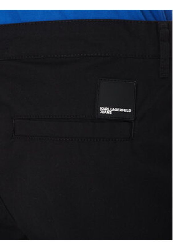 Karl Lagerfeld Jeans Szorty materiałowe A2M10121 Czarny Relaxed Fit. Kolor: czarny. Materiał: bawełna