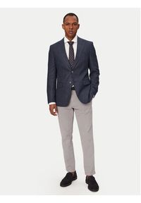 BOSS Marynarka Hutson 50561859 Granatowy Regular Fit. Kolor: niebieski. Materiał: syntetyk #3