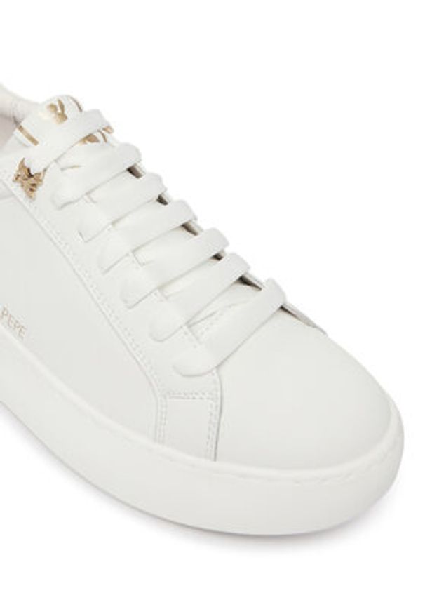 Patrizia Pepe Sneakersy PPJ354.27 Biały. Kolor: biały. Materiał: skóra