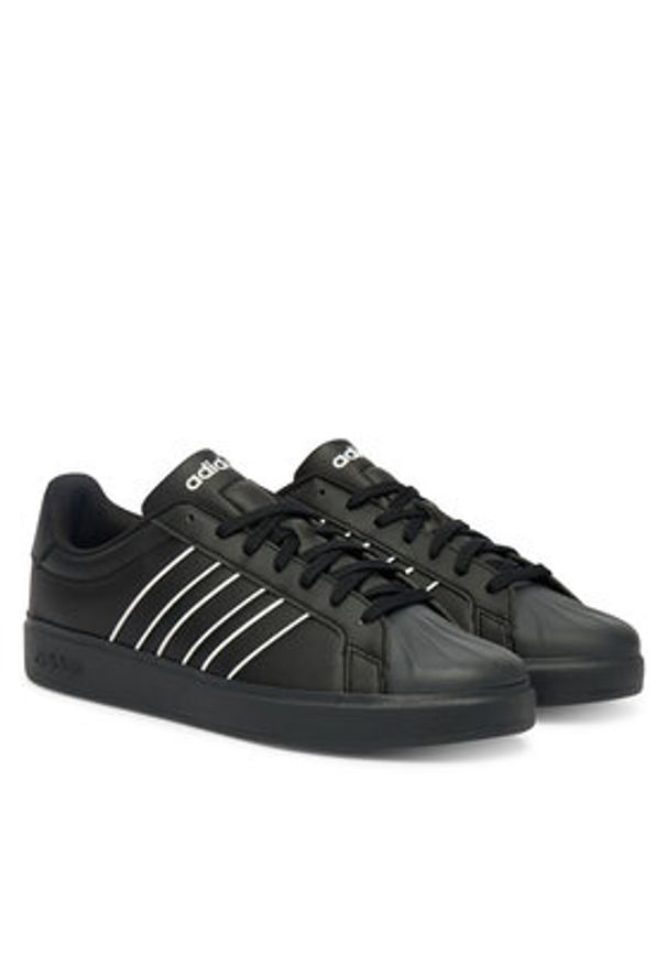 Adidas - adidas Sneakersy IH4281 Czarny. Kolor: czarny. Materiał: skóra